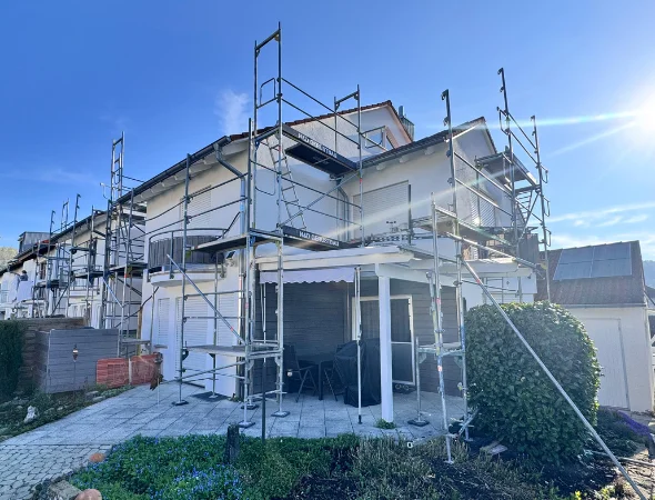 Gerüst für Malerarbeiten in Schelklingen